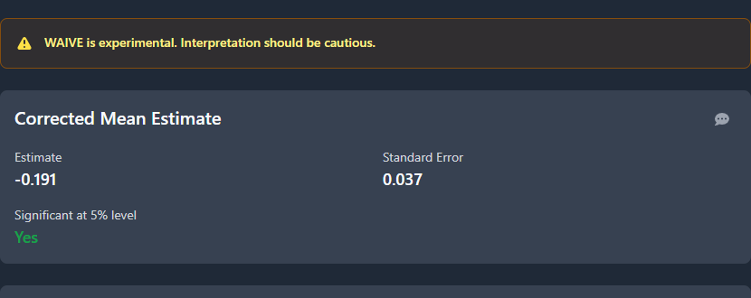WAIVE, flagged