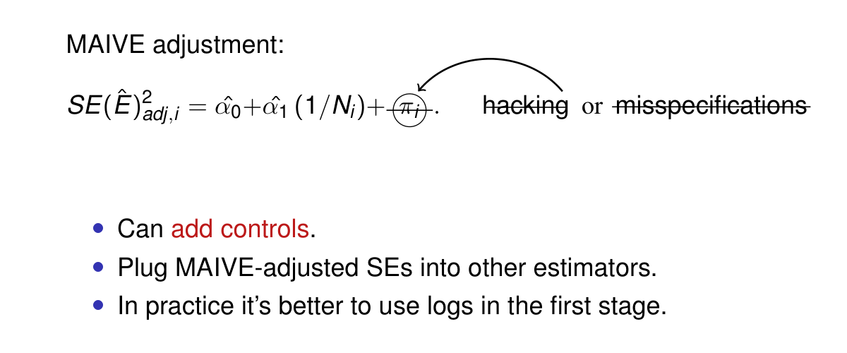 The slide as shown: Meta-analysis instrumental variable estimator