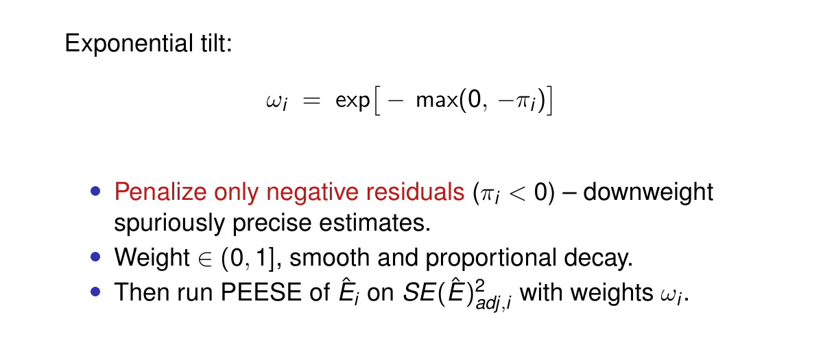 The slide as shown: WAIVE weight for the second stage